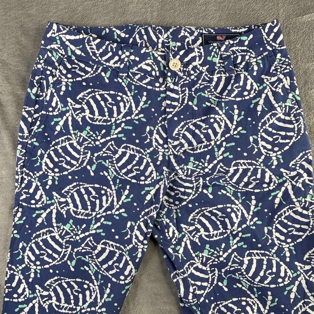 Vineyard Vines Pants Mens 28x30 Slim Blue Breakers Batik Fish Print‎ Chino Golf